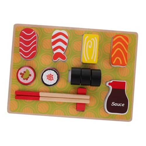 TOYANDONA Sushi-Spielzeug Für Kinder Rollenspiel-lebensmittelset Aus Holz Kinderküchenspielzeug Rollenspiel TOYANDONA Sushi-Spielzeug Für Kinder Rollenspiel-lebensmittelset Aus Holz Kinderküchenspielzeug Rollenspiel von TOYANDONA