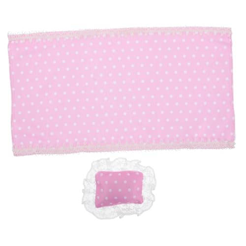 TOYANDONA Puppenhaus-bettwäscheset Mit Laken Und Kissen Weiche Mini-bettwäsche Für Puppen Zum Spielen TOYANDONA Puppenhaus-bettwäscheset Mit Laken Und Kissen Weiche Mini-bettwäsche Für Puppen Zum Spielen von TOYANDONA