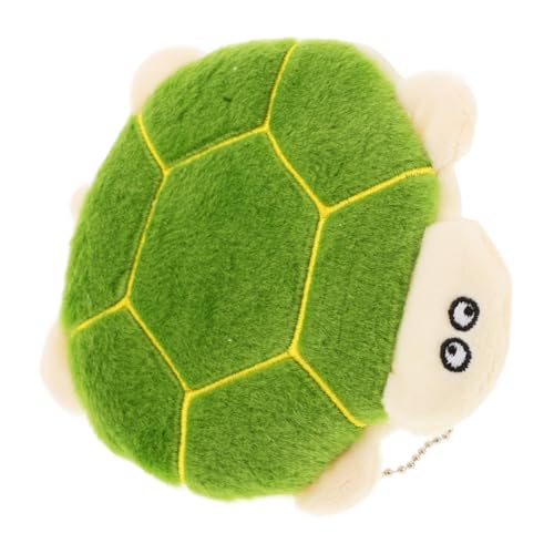 TOYANDONA Schildkröten-geldbörse Kleine Handtasche Tragbarer Münzbeutel Kleiner Geldbeutel Schlüsselanhänger Taschenanhänger Mini-Rucksack-schlüsselanhänger-Beutel Plüsch Green von TOYANDONA
