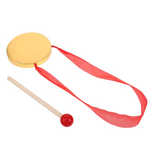 TOYANDONA Schlagzeug Gong-schlaginstrument Tamburin-Becken Mini-gongs, Tamburin Mini-operengong Tragbarer Feiergong Mini-handgong Musikinstrument Für Kleiner Gong Becken Kupfer von TOYANDONA