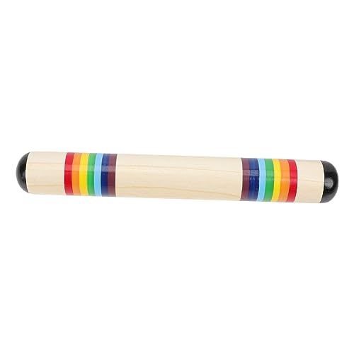 TOYANDONA Schlagzeug Regenbogen-regenschallgeber Kinderspielzeug Farberkennungsspielzeug Orff Schlaginstrument Regen Sound Kognitives Für Regen-Sound-Maker Hölzern von TOYANDONA