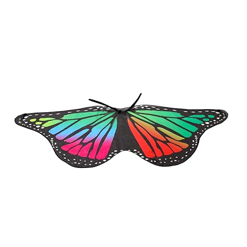TOYANDONA Schmetterlings-Umhang Cape Ornament Flügel Kostüm halloweenkostüme für Halloween Kleider für Umhang für die Party schmetterlingsförmiger Flügel Polyester von TOYANDONA
