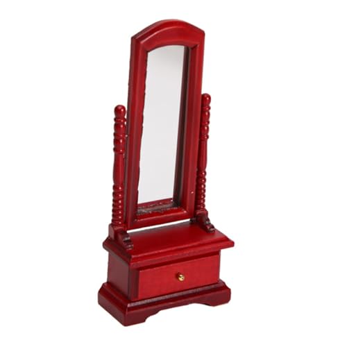 TOYANDONA Schminkspiegel-Modell Taschenmodelle Deckendekoration Tischlampendekoration Mini-Modell Miniature Mirror Toy Mini doll Room Decor Spiegelmodell Zubehör für Mini-Spiegel hölzern rot TOYANDONA Schminkspiegel-Modell Taschenmodelle Deckendekoration Tischlampendekoration Mini-Modell Miniature Mirror Toy Mini doll Room Decor Spiegelmodell Zubehör für Mini-Spiegel hölzern rot von TOYANDONA