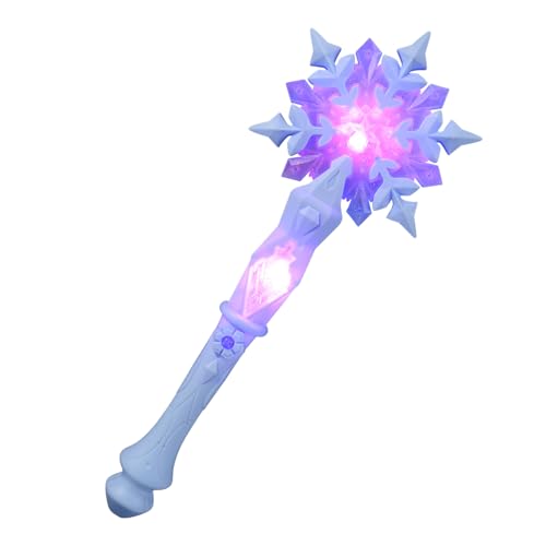 TOYANDONA Schnee Zauberstab Fee-Cosplay erste Zauberer geführte Schneeflocke Blitzstäbe leuchten Zauberstab Schneeflocken-Party Leuchtstab für Plastik Sky-Blue TOYANDONA Schnee Zauberstab Fee-Cosplay erste Zauberer geführte Schneeflocke Blitzstäbe leuchten Zauberstab Schneeflocken-Party Leuchtstab für Plastik Sky-Blue von TOYANDONA