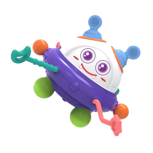 TOYANDONA Schnur Babyspielzeug Fliegende Untertasse Für Neugeborene Sinnesspielzeuge Aus Silikon Sensorisches Lernspielzeug Sensorisches Für Kleinkinder Plastik von TOYANDONA