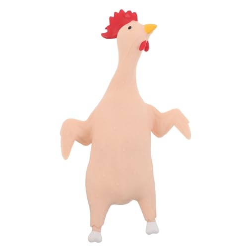TOYANDONA Schreiendes Hühnerspielzeug: Quietschende Tiersimulation, schreiendes Quietschhuhn, Streich, neuartiges Spielzeug für Themenparty-Zubehör von TOYANDONA