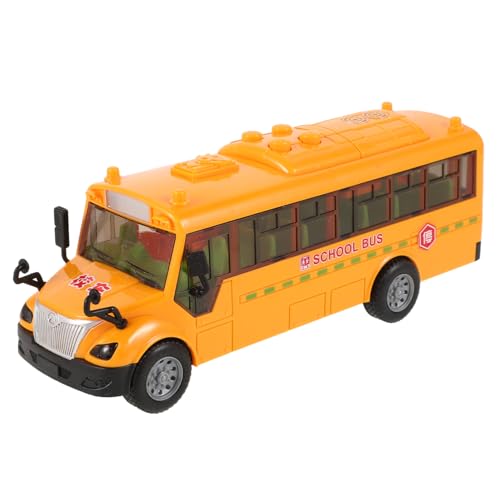 TOYANDONA Schulbus-Modell lernspielzeug Bus- Mini-Schulbus Autospielzeug für zu Hause Modellautos Spielzeugbus Schulbus Busmodell Kinderbus Abs Orange von TOYANDONA