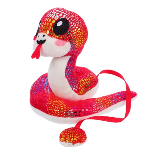 TOYANDONA Schulterstehende Schlangenpuppe Schmuckstücke Dekorationen Jungen Kostüme süße Plüschtiere Partygeschenke zum Jahr der Schlange Kuscheltiere mit Tierkreiszeichen PP-Baumwolle rot TOYANDONA Schulterstehende Schlangenpuppe Schmuckstücke Dekorationen Jungen Kostüme süße Plüschtiere Partygeschenke zum Jahr der Schlange Kuscheltiere mit Tierkreiszeichen PP-Baumwolle rot von TOYANDONA