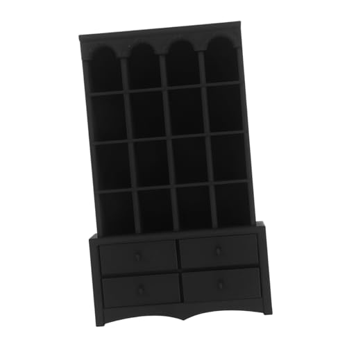 TOYANDONA Schwarzer Mini Schrank für Kleine Bücher Vielseitiges Möbelstück für Kreative Projekte und Dekoration Robustes Design für Langanhaltende Nutzung TOYANDONA Schwarzer Mini Schrank für Kleine Bücher Vielseitiges Möbelstück für Kreative Projekte und Dekoration Robustes Design für Langanhaltende Nutzung von TOYANDONA