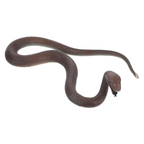 TOYANDONA Schwarzes Mamba -schlangenmodell Halloween-streich-Requisiten Kniffliges Schlangenspielzeug Klapperschlange Streichspielzeug Für Streiche Chocolate von TOYANDONA
