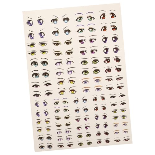 TOYANDONA Selbstklebende Anime Augen Sticker Cartoon DIY Augenmuster Aufkleber Formen Für Figuren Scrapbooking Geschenkdekoration Weihnachten TOYANDONA Selbstklebende Anime Augen Sticker Cartoon DIY Augenmuster Aufkleber Formen Für Figuren Scrapbooking Geschenkdekoration Weihnachten von TOYANDONA