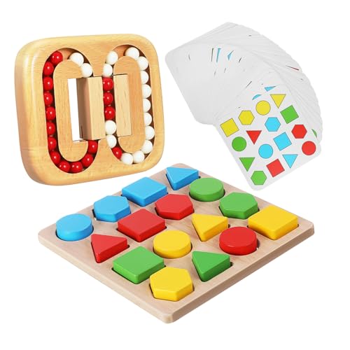 TOYANDONA Senioren Holzpuzzle Maze Spiel mit Rotierenden Perlen Geometrische Memory Aktivität für Ältere Kognitives Trainingsspiel für Senioren zur Gedächtnisförderung TOYANDONA Senioren Holzpuzzle Maze Spiel mit Rotierenden Perlen Geometrische Memory Aktivität für Ältere Kognitives Trainingsspiel für Senioren zur Gedächtnisförderung von TOYANDONA