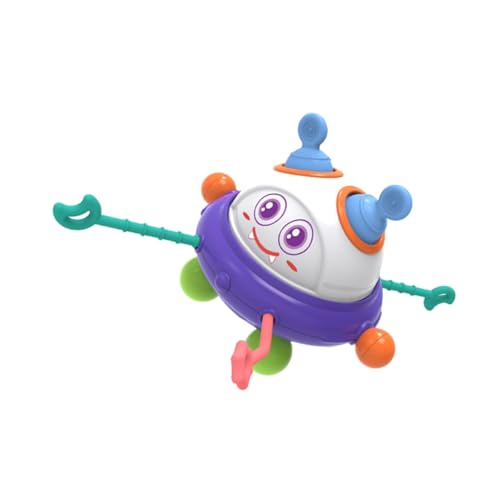 TOYANDONA Sensorisches Babyspielzeug zum Ziehen Beißspielzeug aus Sicherem Material Rotierender Greifling für Neugeborene Motorische Geeignet für Kinderwagen und Babysitze Tragbar und Leicht von TOYANDONA