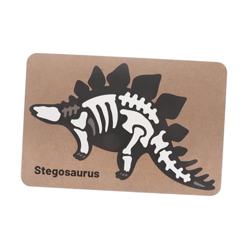 TOYANDONA Sensorisches Dinosaurier Puzzle Stegosaurus aus Holz Abnehmbar Kognitives Archäologie für Kleinkinder Jahre Kreatives Montagespielzeug Motorik und Geschichtskenntnisse von TOYANDONA