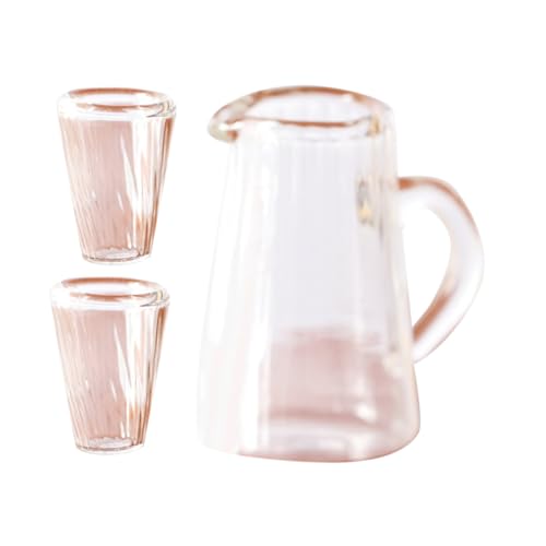 TOYANDONA Wasserkocher Mini-Modell Glas Mini-tassen-Set Miniatur Tasse Schmuck Für Handwerkskunst Mini Teetasse Spielzeug TOYANDONA Wasserkocher Mini-Modell Glas Mini-tassen-Set Miniatur Tasse Schmuck Für Handwerkskunst Mini Teetasse Spielzeug von TOYANDONA