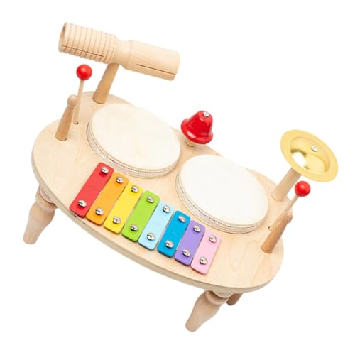 TOYANDONA Set Kindertrommelspielzeug Für Kleinkinder Kindermusikinstrumente Jazztrommelspielzeug Musikinstrumentespielzeug Kleinkindtrommelspielzeug Lernspielzeug von TOYANDONA