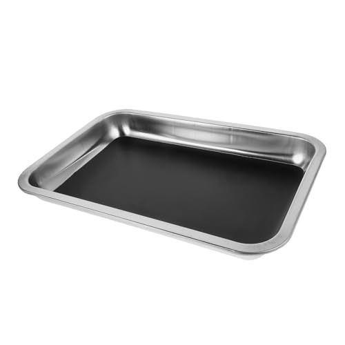 TOYANDONA Sezierschale Aus Edelstahl, Sezierschale Für Labor, Wachsschale, Klassenzimmerschale Für Labor, Schule, Biologie, Wissenschaftliche Experimente, 31 X 21 X 4 cm von TOYANDONA