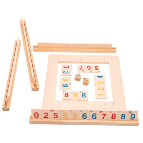 TOYANDONA Shut The Box Würfelspiel Holzspiel für Spieler Langlebiges Vintage Brettspiel aus Premium Holz als Partyspiel Familienspiel und Trinkspiel für Erwachsene TOYANDONA Shut The Box Würfelspiel Holzspiel für Spieler Langlebiges Vintage Brettspiel aus Premium Holz als Partyspiel Familienspiel und Trinkspiel für Erwachsene von TOYANDONA