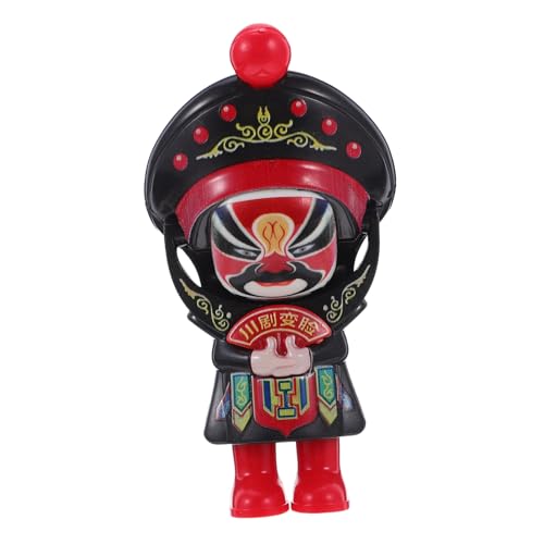 TOYANDONA Sichuan Opern Gesicht Puppe Traditionelle Chinesische Kultur Handwerk Figur mit Interaktivem Mechanismus Lebendige Farben für Kindergeburtstag Festival Dekoration und Stressabbau von TOYANDONA
