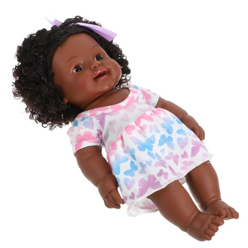 TOYANDONA Simulation Einer Babypuppe kinderspielzeug Puppenmodell Puppenkleidung Babypuppe mit Kleidung Kinderwagen-Babypuppe Babypuppe interaktiv Schwarze Babypuppe Stoff TOYANDONA Simulation Einer Babypuppe kinderspielzeug Puppenmodell Puppenkleidung Babypuppe mit Kleidung Kinderwagen-Babypuppe Babypuppe interaktiv Schwarze Babypuppe Stoff von TOYANDONA