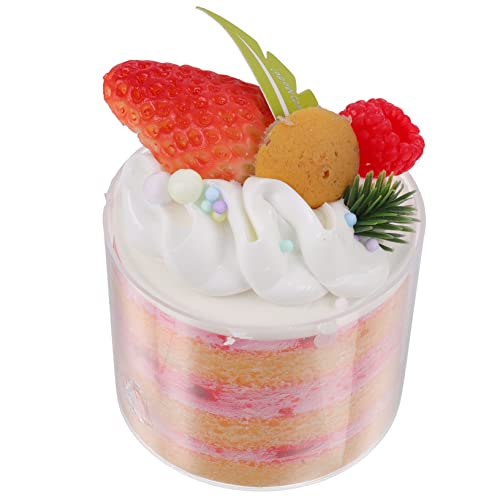 TOYANDONA Simulation Kuchenmodell Geburtstagstorte Topper Kuchenblumen Kuchenstand Gefälschtes Essen Kuchen Verzieren Kuchendeckel Essbar Brot Kuchen Falsches Obst Spielzeugnahrung Pu von TOYANDONA