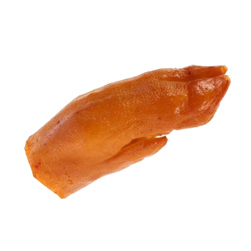 TOYANDONA Simulation Lebensmittelmodell Brathähnchen-Modell Gefälschter Tu So, Würdest Du Essen Spielen Gefälschtes Holz Spielzeugnahrung Lebensmittel Aus Plastik Braune Eier PVC von TOYANDONA