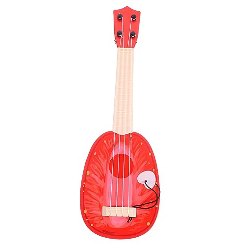 TOYANDONA Miniatur-gitarrenmodell – Aufblasbare Partydekoration Für Kinder – Ukulelenspielzeug in Erdbeerform von TOYANDONA