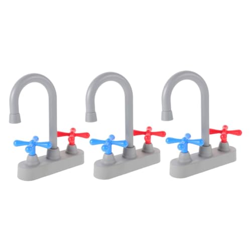TOYANDONA Simulations-küchenarmatur Kinderfreundlicher Ersatzwasserhahn für Spielküchen Einfach zu Reinigen Vielseitig Einsetzbar Leicht zu Installieren Komplettset für Jungen und Mädchen von TOYANDONA