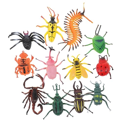 TOYANDONA Simulierte Insekten Figuren aus Robustem PVC Realistische Mikro Landschaft Deko Kratzfest Geruchlos Vielseitig für Bildung Spiel und Sammlungen von TOYANDONA