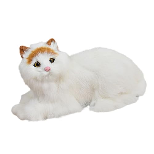 TOYANDONA Simulierte Katzenschmuck Riesige Ausgestopfte Katze Gefüllte Verzierung Ausgestopfte Katzen, Die Echt Aussehen Katzenplüsch Schlafende Katze Pp Baumwolle Zufällige Farbe von TOYANDONA