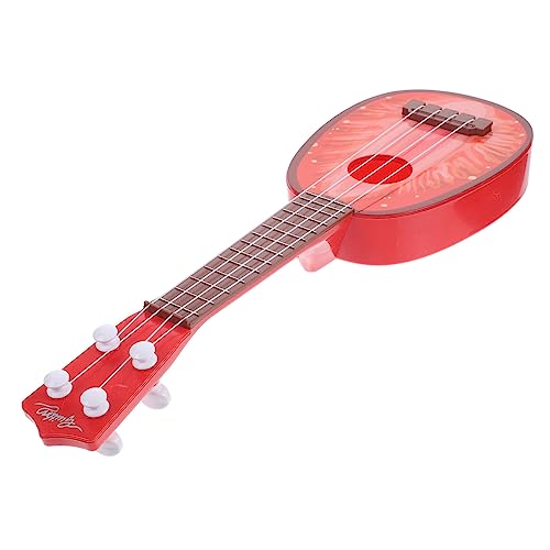 TOYANDONA Simulierte Ukulele für Einstellbare Saitenspannung Buntes Musik Instrument Anfänger Übungsgitarre Montessori Lernspielzeug für Mädchen und Jungen von TOYANDONA