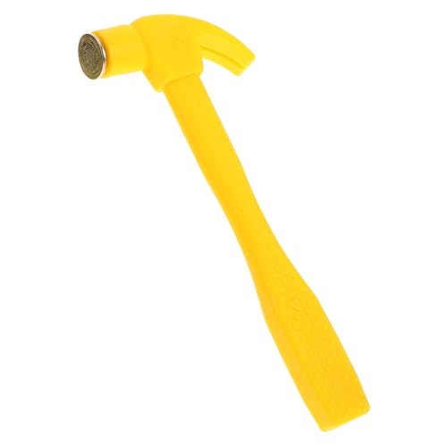 TOYANDONA Simulierter Kleiner Hammer Mini-Hammer- Kleines Hammerspielzeug Fotorahmenhammer Nagelhammer Aus Kunststoff Mehrzweck-klauenhammer Nagelhammer Ziehen Yellow Metall von TOYANDONA