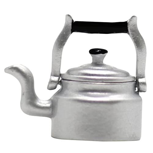 TOYANDONA Miniatur-wasserkocher Aus Metall Mini-wasserkocher Ornament Exquisiter Mini-wasserkocher Für Puppenhaus Für Mini- - von TOYANDONA