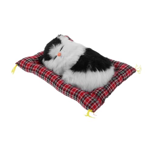 TOYANDONA Simuliertes Katzenmodell Simulation Kat Realistische Katzenfigur Interaktives Katzenspielzeug Katze Tiermodell Lebensechtes Kätzchen Realistische Stoffkatze Falsche Katze Kunstfell von TOYANDONA
