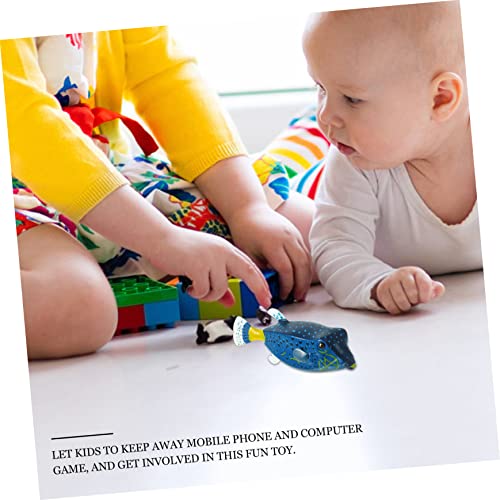 TOYANDONA Simuliertes Meerestier Modell Boxfisch Detailreiche Ozeanische Tierfigur Pädagogisches Kinderspielzeug für Fantasievolles Lernen und Dekoration mit Glatter Oberfläche von TOYANDONA
