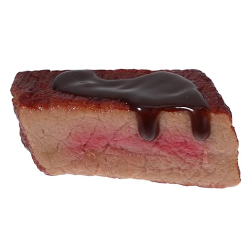 TOYANDONA Künstliches Steak Dekorationselement Realistische Fake-fleischattrappe Mit Sauce Für Restaurant Fotografie Und Küchendekor Als Stilvolles Accessoire Für Jedes TOYANDONA Künstliches Steak Dekorationselement Realistische Fake-fleischattrappe Mit Sauce Für Restaurant Fotografie Und Küchendekor Als Stilvolles Accessoire Für Jedes von TOYANDONA