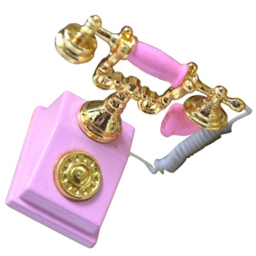 TOYANDONA Vintage Mini Telefon Für Metallmodell Als Spielzeug Tischdeko Für Mini-szenen von TOYANDONA