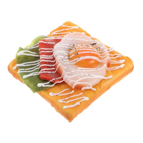TOYANDONA Simuliertes Toastmodell Küchendeko Requisite Simuliertes Brot Fotografie-Requisite Simulation Von Essensrequisiten Hamburger- Wohndekor-lebensmittelmodell Falscher Toast Harz TOYANDONA Simuliertes Toastmodell Küchendeko Requisite Simuliertes Brot Fotografie-Requisite Simulation Von Essensrequisiten Hamburger- Wohndekor-lebensmittelmodell Falscher Toast Harz von TOYANDONA