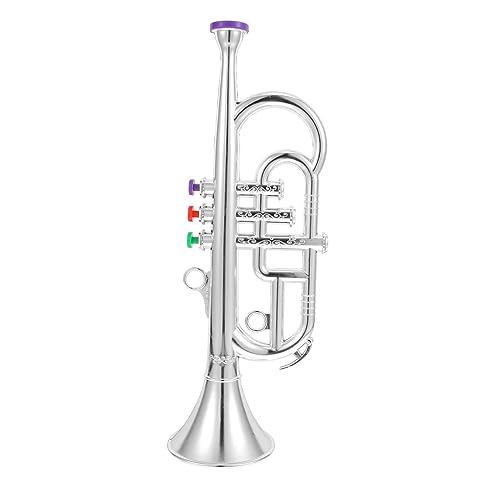 TOYANDONA Simuliertes Trompeten Teiliges Instrumentenmodell Detailgetreues Blasinstrument für Bühnenperformance und Kinderzimmerdekoration von TOYANDONA