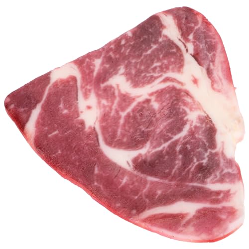 TOYANDONA Simuliertes -rindfleisch Requisite Für Gefälschtes Fleisch in Der Küche Scheibenfleischmodell Küchenfleischmodell Fotografie Fleischmodell Rindfleisch-Modell PVC von TOYANDONA