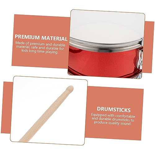 TOYANDONA Snare Drum Percussion Instrument für Jungen und Mädchen Pädagogisches Schlagzeug Motorischer und Kognitiver Fähigkeiten Langlebig und Sicher für Eltern Junge Mädchen Spiel TOYANDONA Snare Drum Percussion Instrument für Jungen und Mädchen Pädagogisches Schlagzeug Motorischer und Kognitiver Fähigkeiten Langlebig und Sicher für Eltern Junge Mädchen Spiel von TOYANDONA