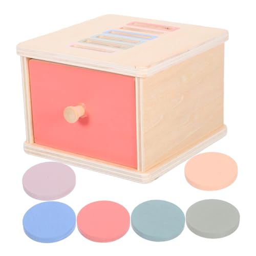 TOYANDONA Sortierbox für Farben und Formen Montessori für Kleinkinder Holzspielzeug Feinmotorik und Farberkennung für Jahre Alte von TOYANDONA