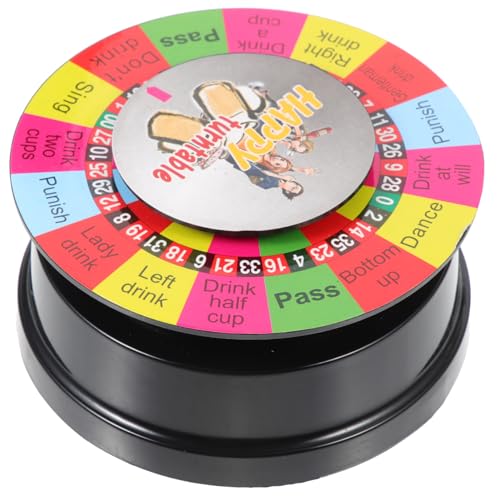 TOYANDONA Spiel Plattenspieler Trinken Gadgets Spaß unterhaltungsspiele trinkspiele für Erwachsene plattenheber drehteller Englischer Trinkspiel-Plattenspieler Trinkspiel-Rotation Plastik TOYANDONA Spiel Plattenspieler Trinken Gadgets Spaß unterhaltungsspiele trinkspiele für Erwachsene plattenheber drehteller Englischer Trinkspiel-Plattenspieler Trinkspiel-Rotation Plastik von TOYANDONA