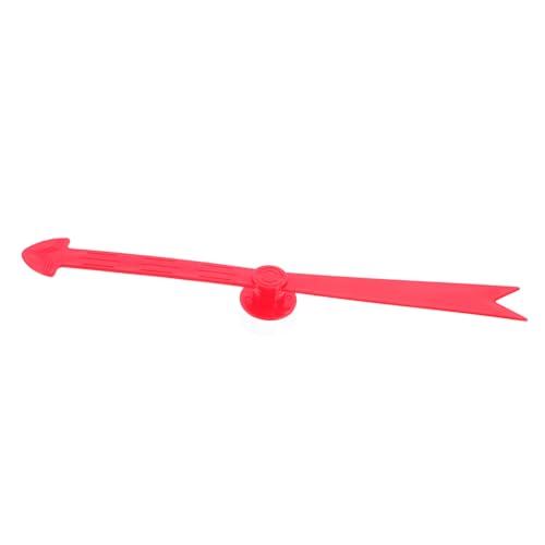TOYANDONA Spielpfeil für interaktives Lernspielzeug pädagogisches großer Spinnpfeil für Spiel Spinning für Spiel groß Plastik rot von TOYANDONA