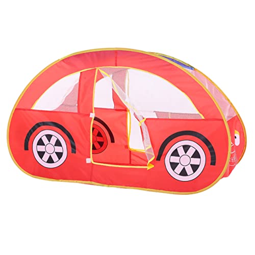 TOYANDONA Spielzelt Auto Rot Faltbares Indoor Zelt mit Großem Innenraum Einfach Aufbaubar für Jahre Kreatives Spielhaus und Ball Pool Pop Up Zelt TOYANDONA Spielzelt Auto Rot Faltbares Indoor Zelt mit Großem Innenraum Einfach Aufbaubar für Jahre Kreatives Spielhaus und Ball Pool Pop Up Zelt von TOYANDONA
