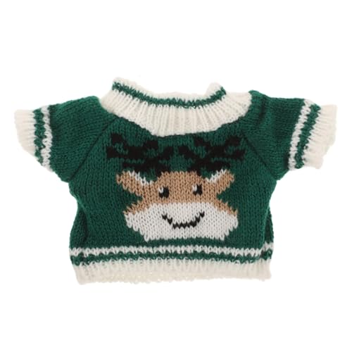 TOYANDONA Spielzeugbär-Pullover Puppenkostüm Plüschpuppe Stofftier tragen Dinosaurier- bär Puppen Accessoires kompaktes Puppenkostüm zarte Bärenkleidung Garn Green TOYANDONA Spielzeugbär-Pullover Puppenkostüm Plüschpuppe Stofftier tragen Dinosaurier- bär Puppen Accessoires kompaktes Puppenkostüm zarte Bärenkleidung Garn Green von TOYANDONA