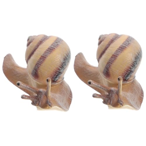 TOYANDONA Spielzeuge 2 Stück Schneckenmodell Simulation Schneckenfigur Tierstatue Tisch-Terrarium Kunsthandwerk Figur Tierfiguren Schneckenskulptur Dekoration Kinderspielzeug Desktop TOYANDONA Spielzeuge 2 Stück Schneckenmodell Simulation Schneckenfigur Tierstatue Tisch-Terrarium Kunsthandwerk Figur Tierfiguren Schneckenskulptur Dekoration Kinderspielzeug Desktop von TOYANDONA