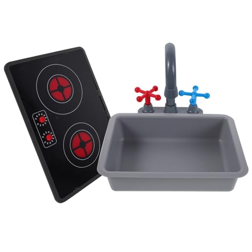 TOYANDONA Spielzeugküche mit Wasserhahn und Induktionsherd Licht und Soundeffekte für Rollenspiele Zubehör für Jungs und Mädchen Fördert Kreatives Spiel und TOYANDONA Spielzeugküche mit Wasserhahn und Induktionsherd Licht und Soundeffekte für Rollenspiele Zubehör für Jungs und Mädchen Fördert Kreatives Spiel und von TOYANDONA