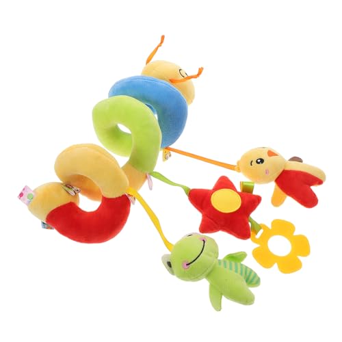 TOYANDONA Spiralspielzeug für Kinderwagen und Babybett Kuscheliges Hängespielzeug mit Beruhigenden Tags Sensorischen Entwicklung für Kleinkinder von TOYANDONA