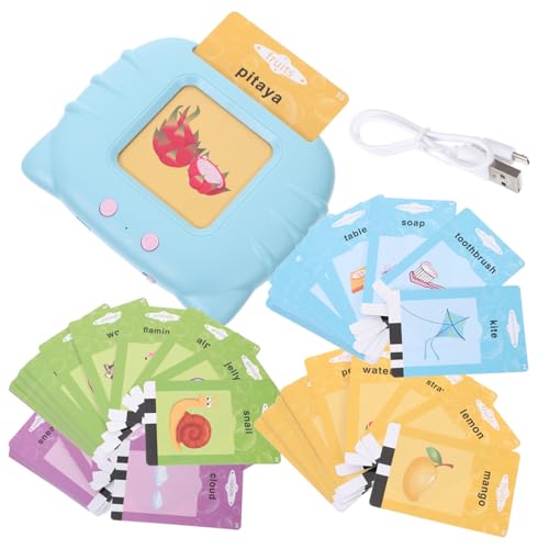 TOYANDONA Sprechende Lernkarten mit Blauen Karten Bilinguales Audio Kleinkinder Ab Jahren Spielerische Sprachförderung Kognitive Entwicklung und Sensorisches Lernspielzeug für Autistische TOYANDONA Sprechende Lernkarten mit Blauen Karten Bilinguales Audio Kleinkinder Ab Jahren Spielerische Sprachförderung Kognitive Entwicklung und Sensorisches Lernspielzeug für Autistische von TOYANDONA